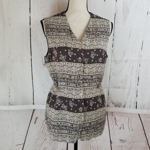 L'Amadei D.P Altomonte Vest Sz 10 Brown Beige